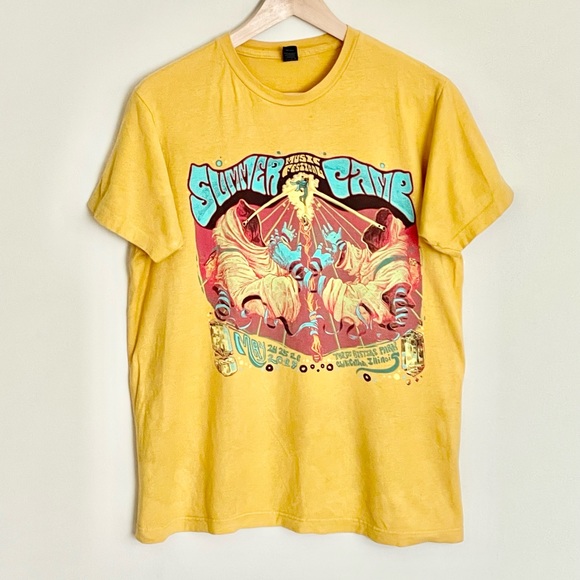 Summer Camp Music Festival 2019 Chillicothe, IL Official Yellow T Shirt Adult M - Picture 2 of 7